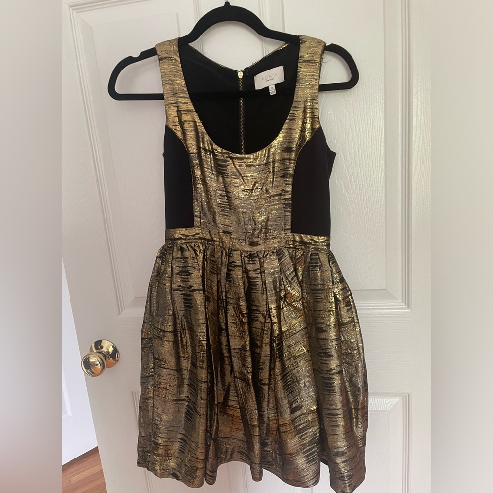 ADAM by Adam Lippes gold mini dress